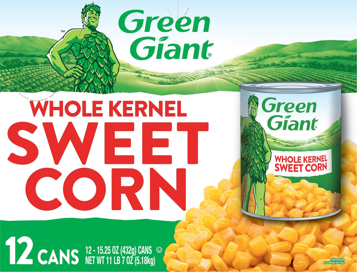 slide 2 of 12, Green Giant Whole Kernel Sweet Corn 12 - 15.25 oz Cans, 12 ct