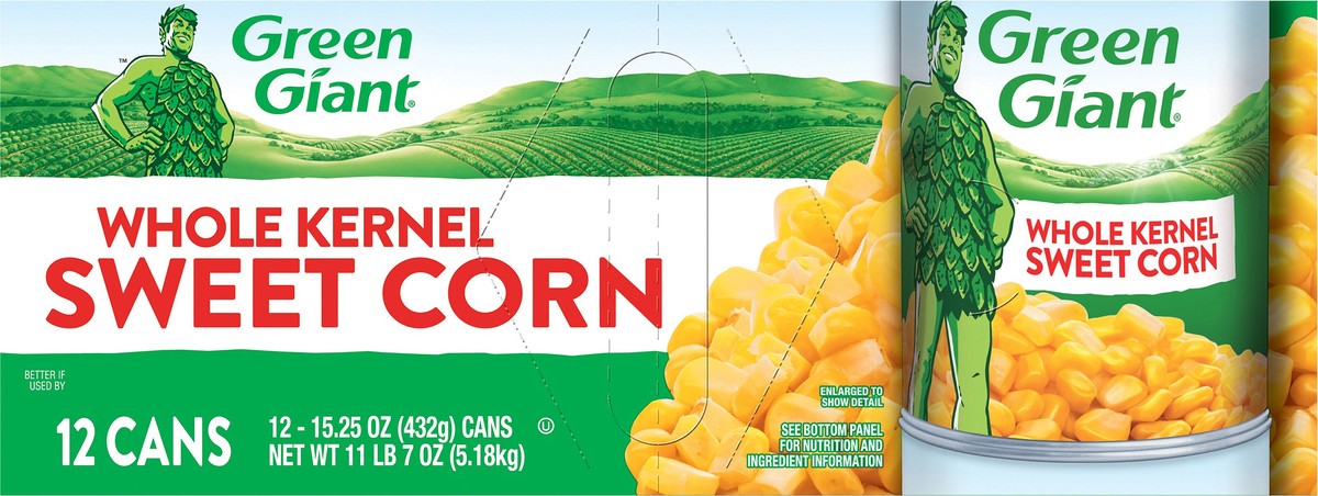 slide 4 of 12, Green Giant Whole Kernel Sweet Corn 12 - 15.25 oz Cans, 12 ct