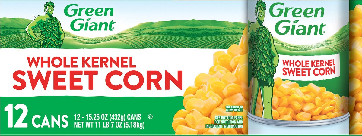 slide 12 of 12, Green Giant Whole Kernel Sweet Corn 12 - 15.25 oz Cans, 12 ct