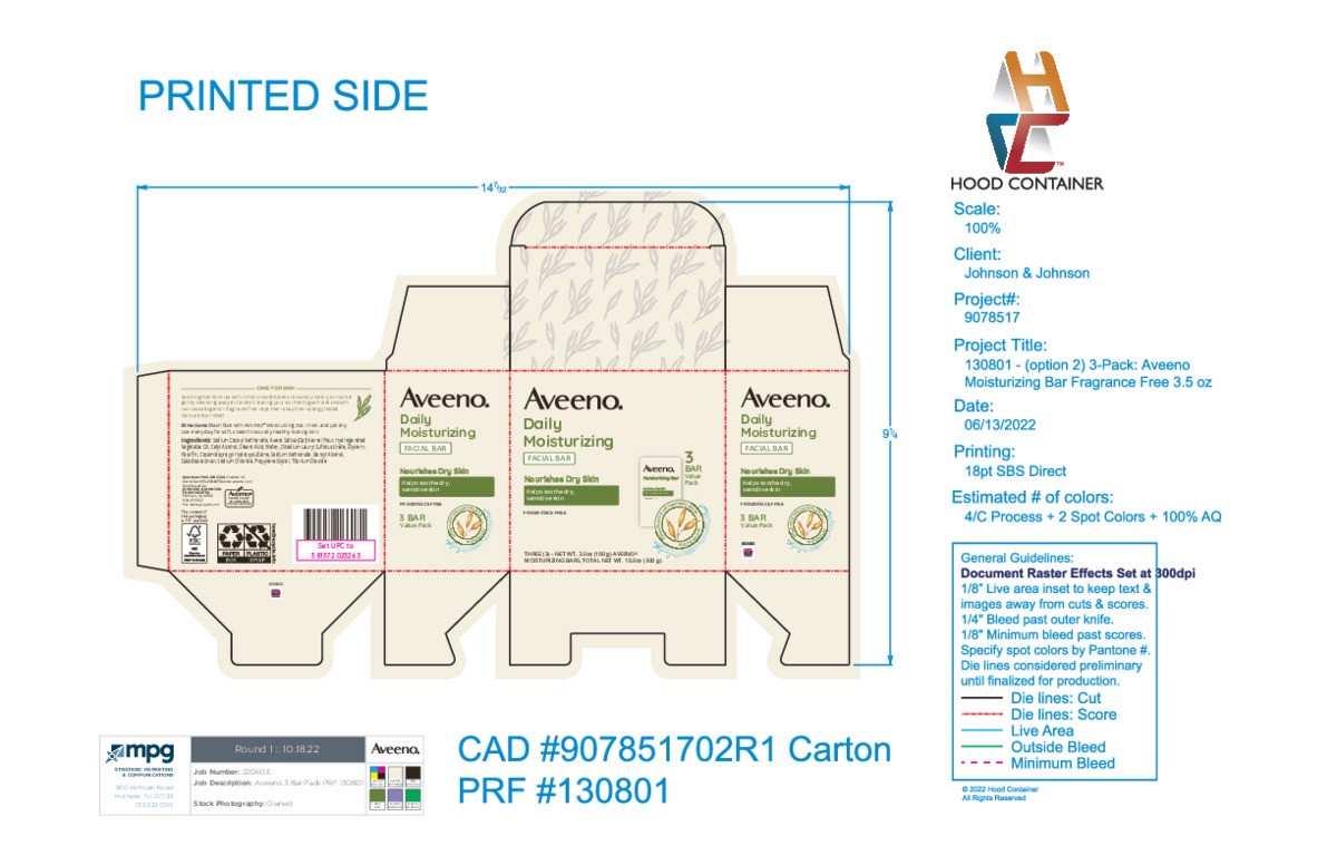 slide 10 of 12, Aveeno Daily Moisturizing Facial Cleansing Bar for Dry Skin, 3.5 oz x 3, 10.5 oz