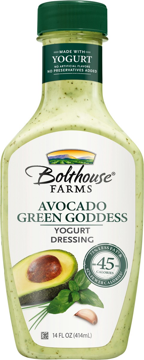 slide 3 of 5, Bolthouse Farms Avocado Green Goddess Yogurt Dressing, 14 oz