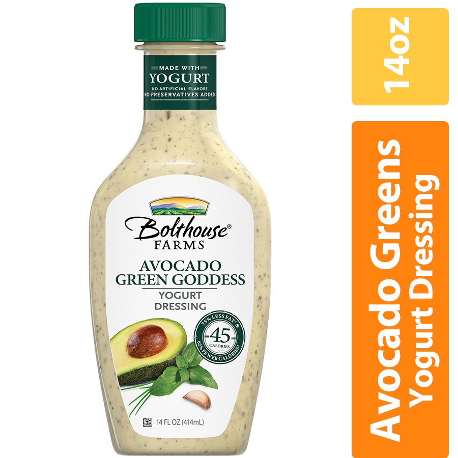 slide 1 of 5, Bolthouse Farms Avocado Green Goddess Yogurt Dressing, 14 oz