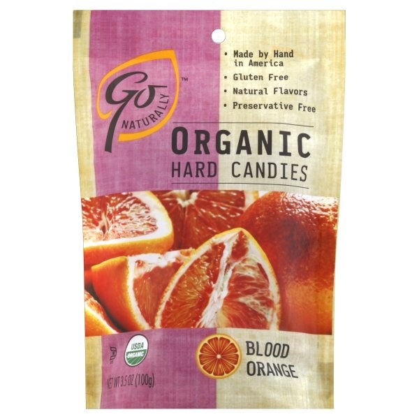 slide 1 of 1, GoOrganic Go Organic Hard Candies Blood Orange, 3.5 oz