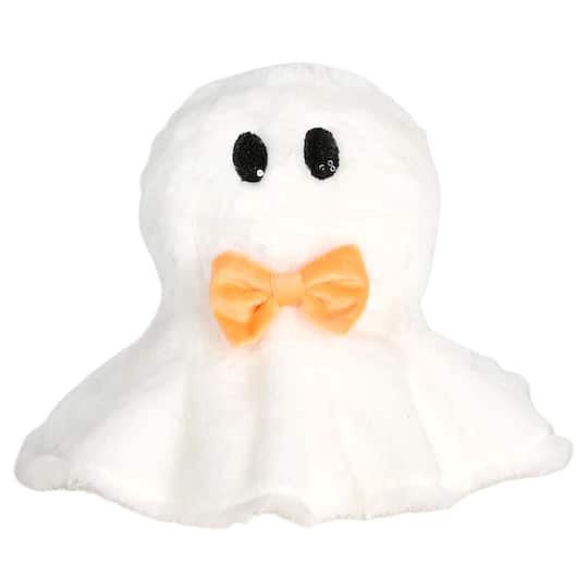 slide 1 of 2, 9" Ghost With Orange Bow Tie Pillow By Ashland, 9 in x 8.5 in