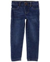 Oshkosh Baby Dark Blue Wash Skinny-Leg Jeans - Marine Blue - 9M