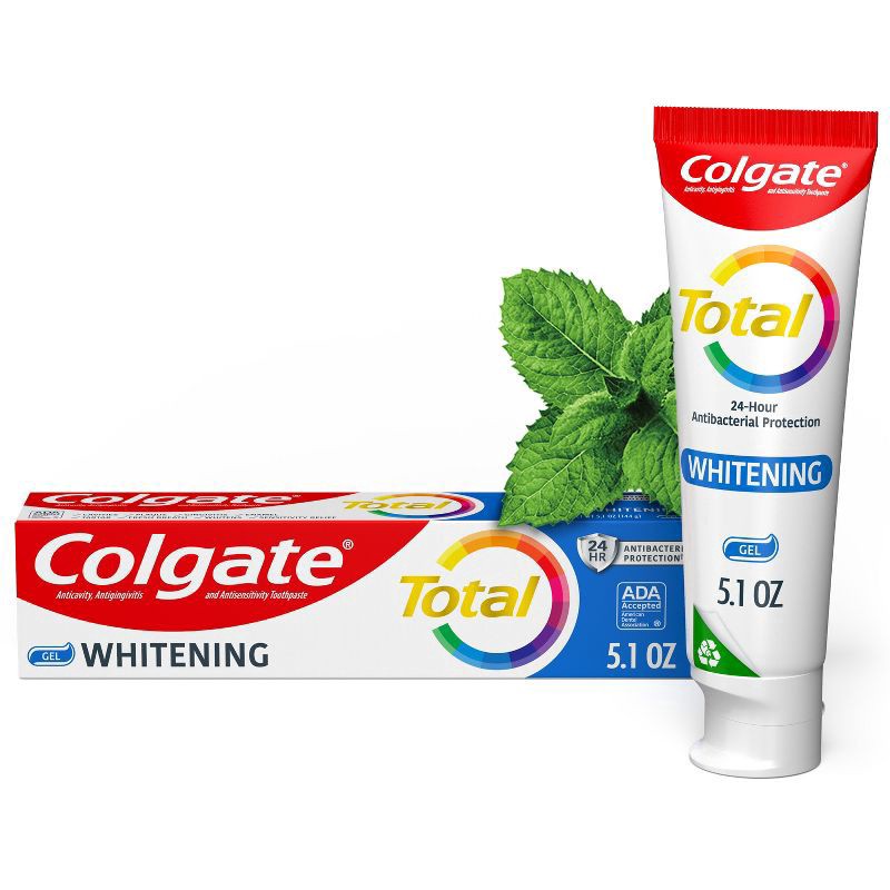 slide 1 of 5, Colgate Total Whitening Gel Toothpaste - 4.8oz 1PK, 4.8 oz