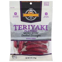 Dearborn Mini Stix Teriyaki Flavored Smoked Sausage 6 oz