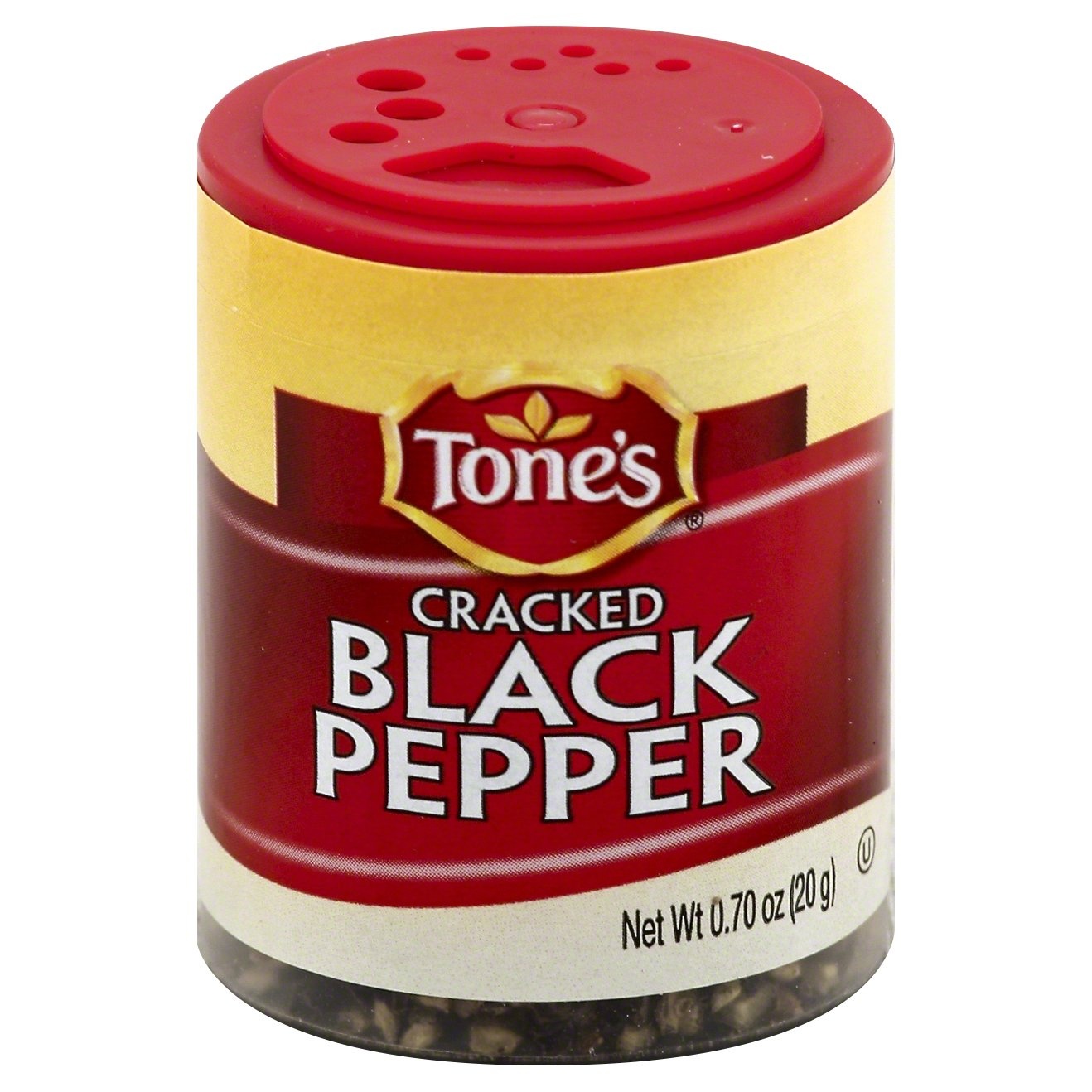 slide 1 of 2, Tone's Cracked Black Pepper Shaker, 0.7 oz