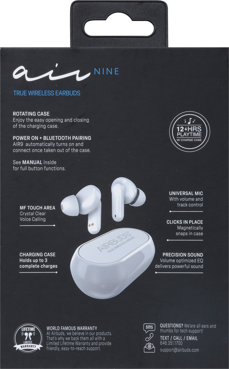 slide 10 of 12, Airbuds Air Nine True Wireless Earbuds 1 ea, 1 ct