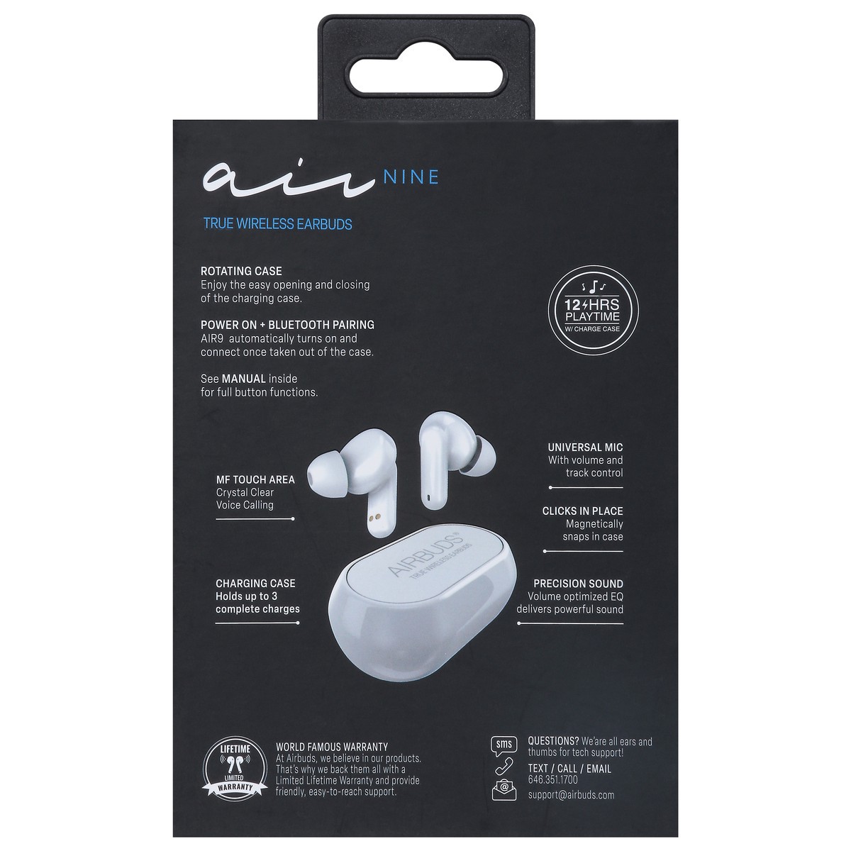 slide 12 of 12, Airbuds Air Nine True Wireless Earbuds 1 ea, 1 ct