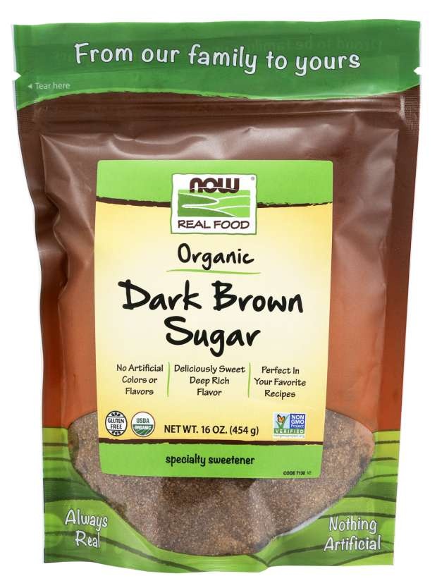 slide 1 of 1, NOW Foods Dark Brown Sugar, Organic, 16 oz