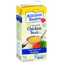 slide 1 of 1, Kitchen Basics Unsalted Chicken Stock, 32 oz