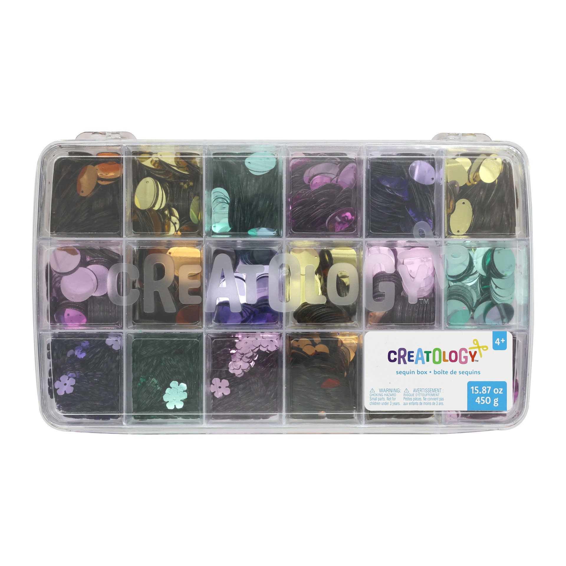 slide 2 of 4, 450g Sequin Box By Creatology, 450 gram