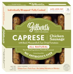 Gilbert's Caprese With Basil Chicken Sausage