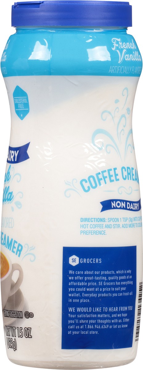 slide 2 of 9, SE Grocers French Vanilla - 15 oz, 15 oz