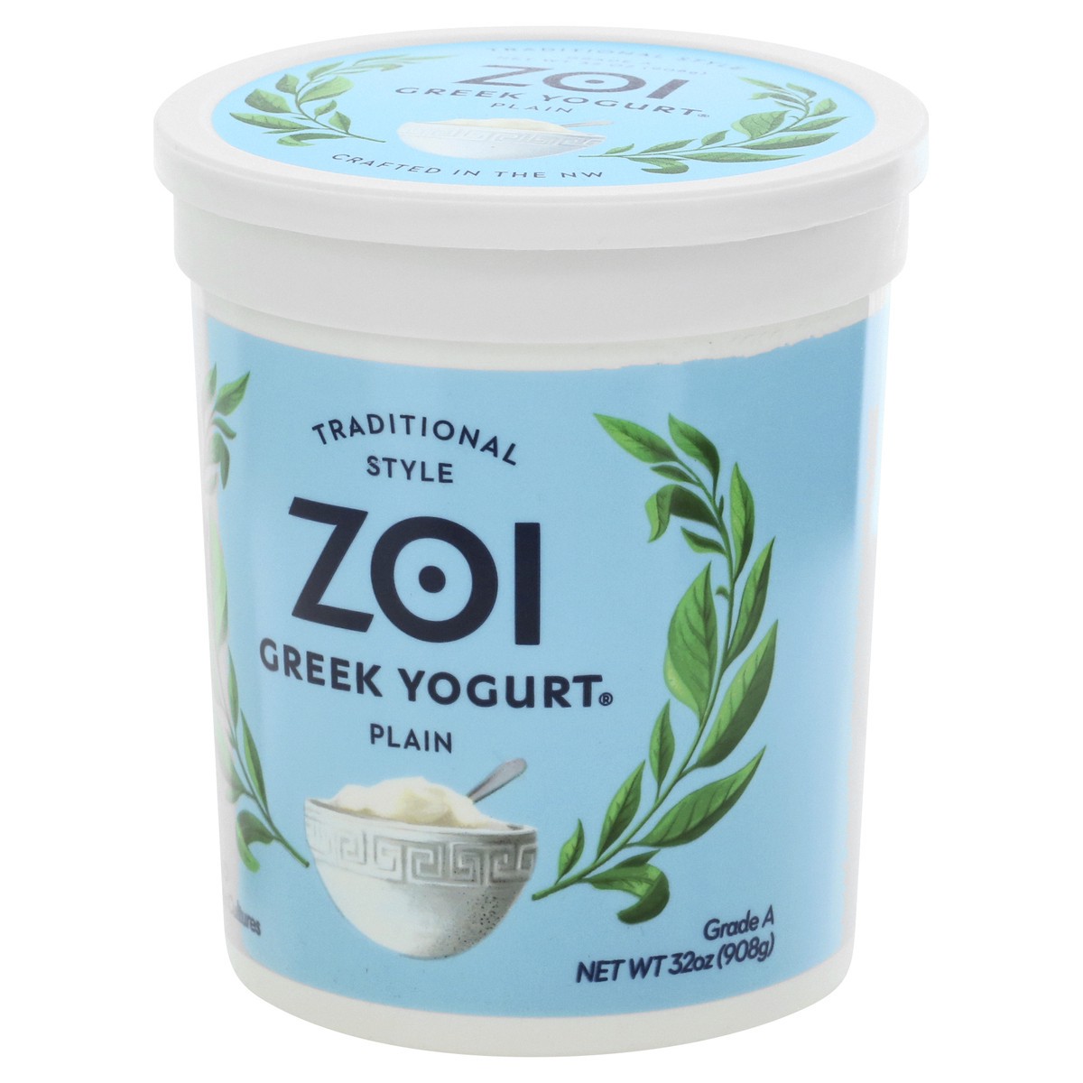 slide 3 of 9, Zoi Traditional Style Greek Plain Yogurt 32 oz,