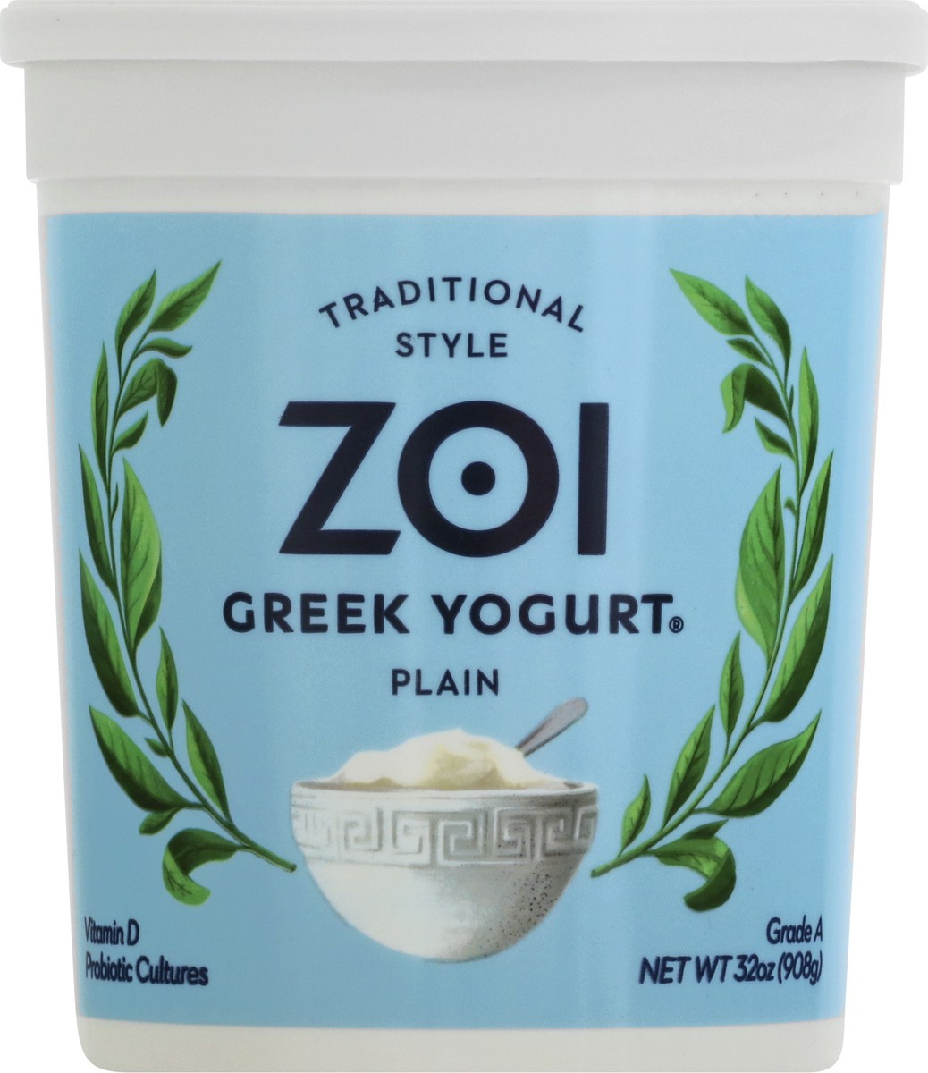 slide 6 of 9, Zoi Traditional Style Greek Plain Yogurt 32 oz,