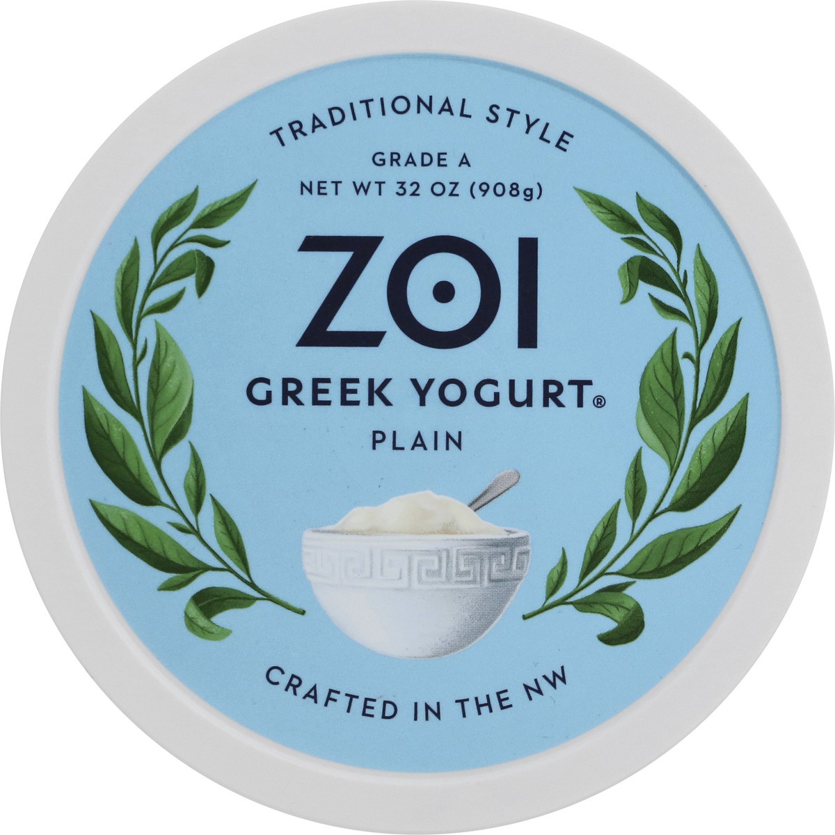 slide 9 of 9, Zoi Traditional Style Greek Plain Yogurt 32 oz,
