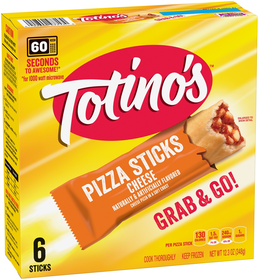 slide 1 of 1, Totino's Cheese Pizza Sticks, 6 ct