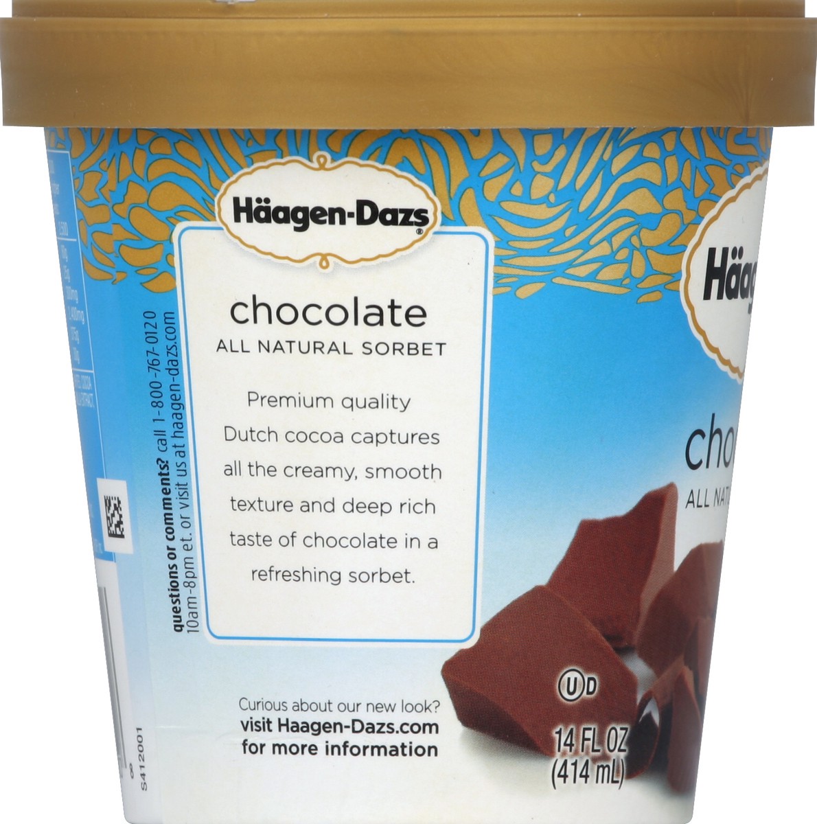 slide 3 of 6, Häagen-Dazs Chocolate Ice Cream, 14 oz