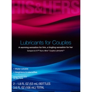 slide 1 of 1, CVS Health His & Hers Lubricants For Couples, 3.6 oz