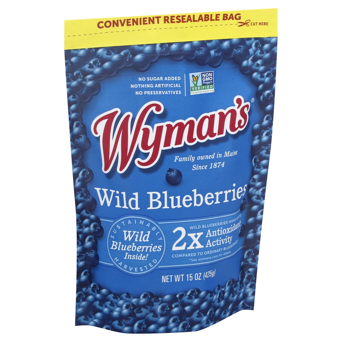 slide 11 of 12, Wyman's Wild Blueberries 15 oz, 15 oz