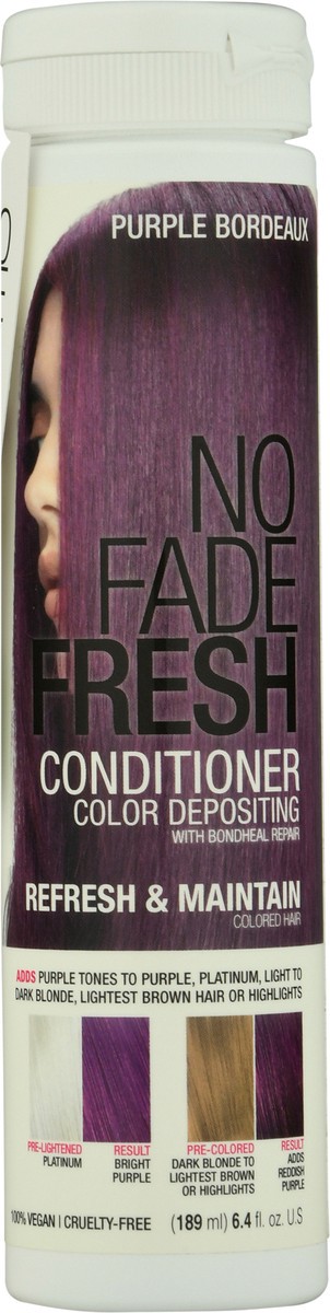 slide 2 of 9, No Fade Fresh Purple Bordeaux Refresh & Maintain Color Depositing Conditioner 6.4 fl oz, 189 ml