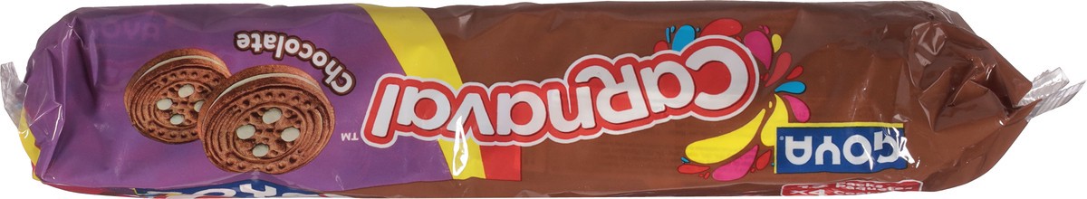 slide 7 of 14, Goya Carnaval Chocolate Sandwich Cookies 12 - 4 Cookie Packs, 14 oz