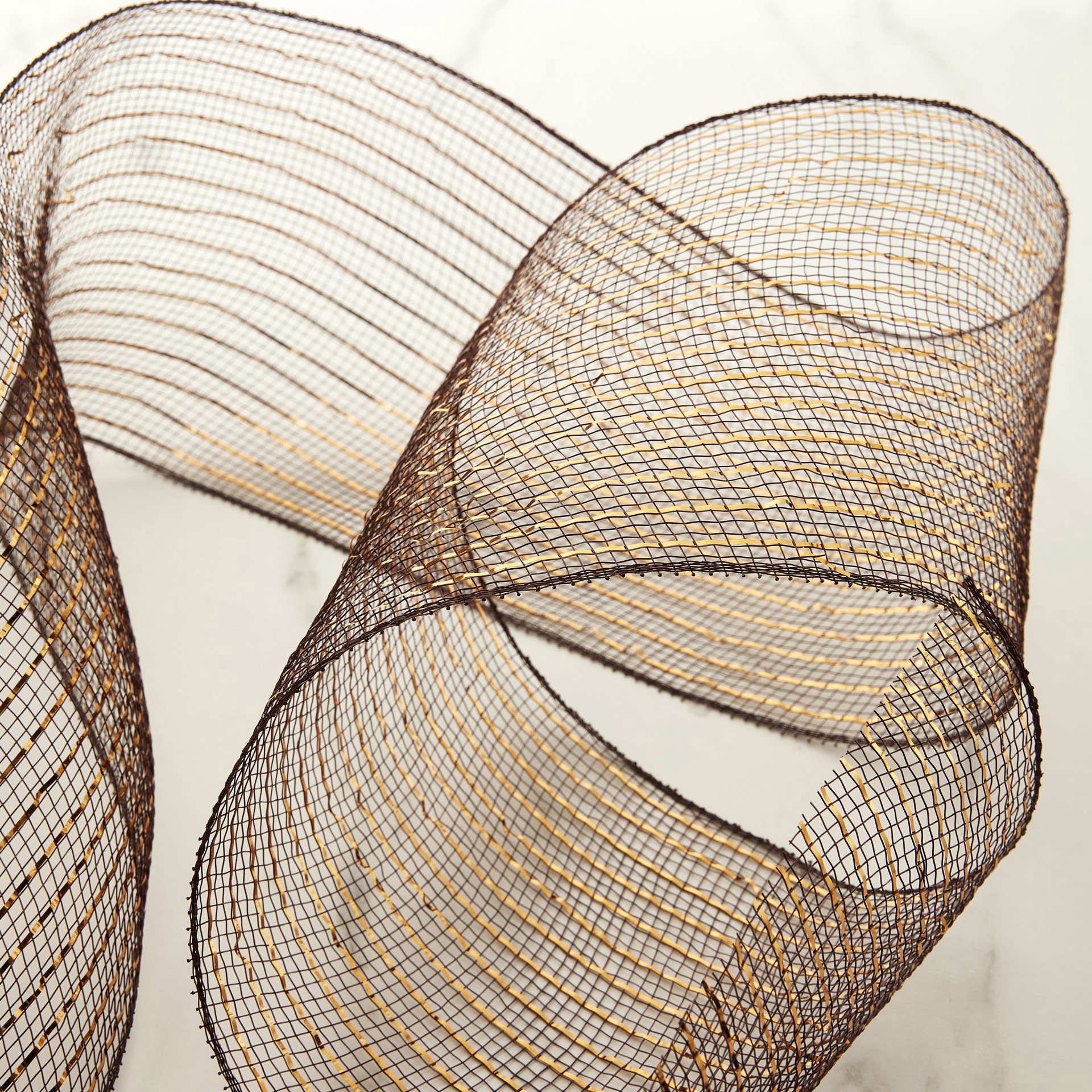 slide 2 of 3, 5.5" X 45ft. Bronze Meshribbon By Celebrate It, 5.5 in x 45 ft