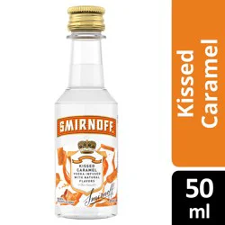 Smirnoff Kissed Caramel (Vodka Infused with Natural Flavors), 50 mL
