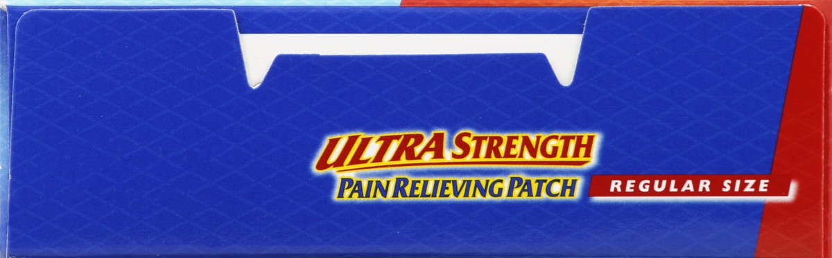 slide 4 of 6, BENGAY Ultra Strength Bengay Pain Relief Patch for Muscle, Pain, Regular 3.9 x 5.5 inches, 5 Count, 5 ct