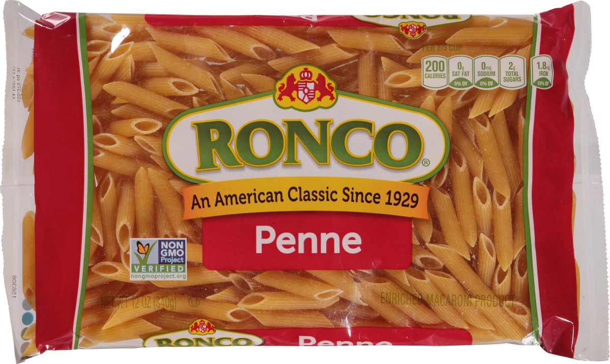 slide 1 of 9, Ronco Penne Rigate, 12 oz