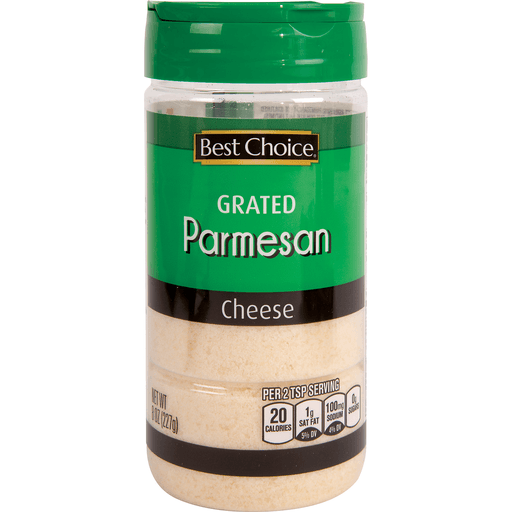 slide 1 of 1, Best Choice Grated Parmesan Cheese, 8 oz