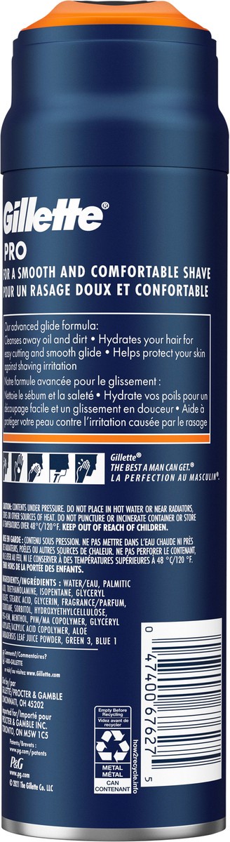 slide 5 of 8, Gillette FusionPro Sensitive Cooling Shaving Gel for Men, 2-in-1 Shave Gel for Men''s Grooming Protects and Hydrates, With Eucalyptus and Aloe Vera. 7oz, 7 oz