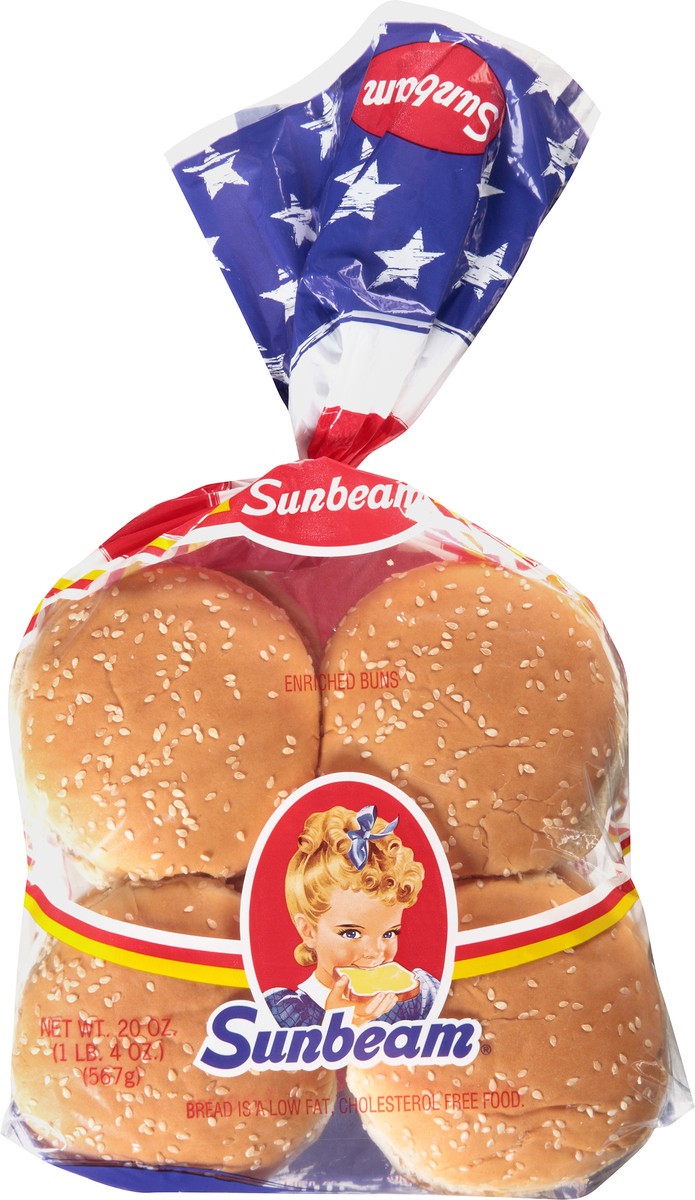 slide 2 of 11, Sunbeam Enriched Jumbo Seeded Sandwich Rolls, 8 ct