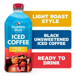 Seattle's Best Coffee Seattle’s Best Coffee Black Unsweetened Light Roast Style Iced Coffee 48oz