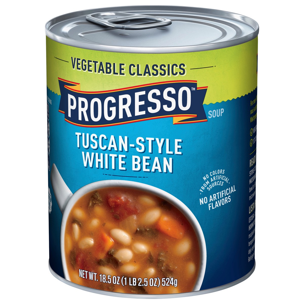 slide 2 of 9, Progresso Vegetable Classics, Tuscan-Style White Bean Canned Soup, Gluten Free, 18.5 oz., 18.5 oz