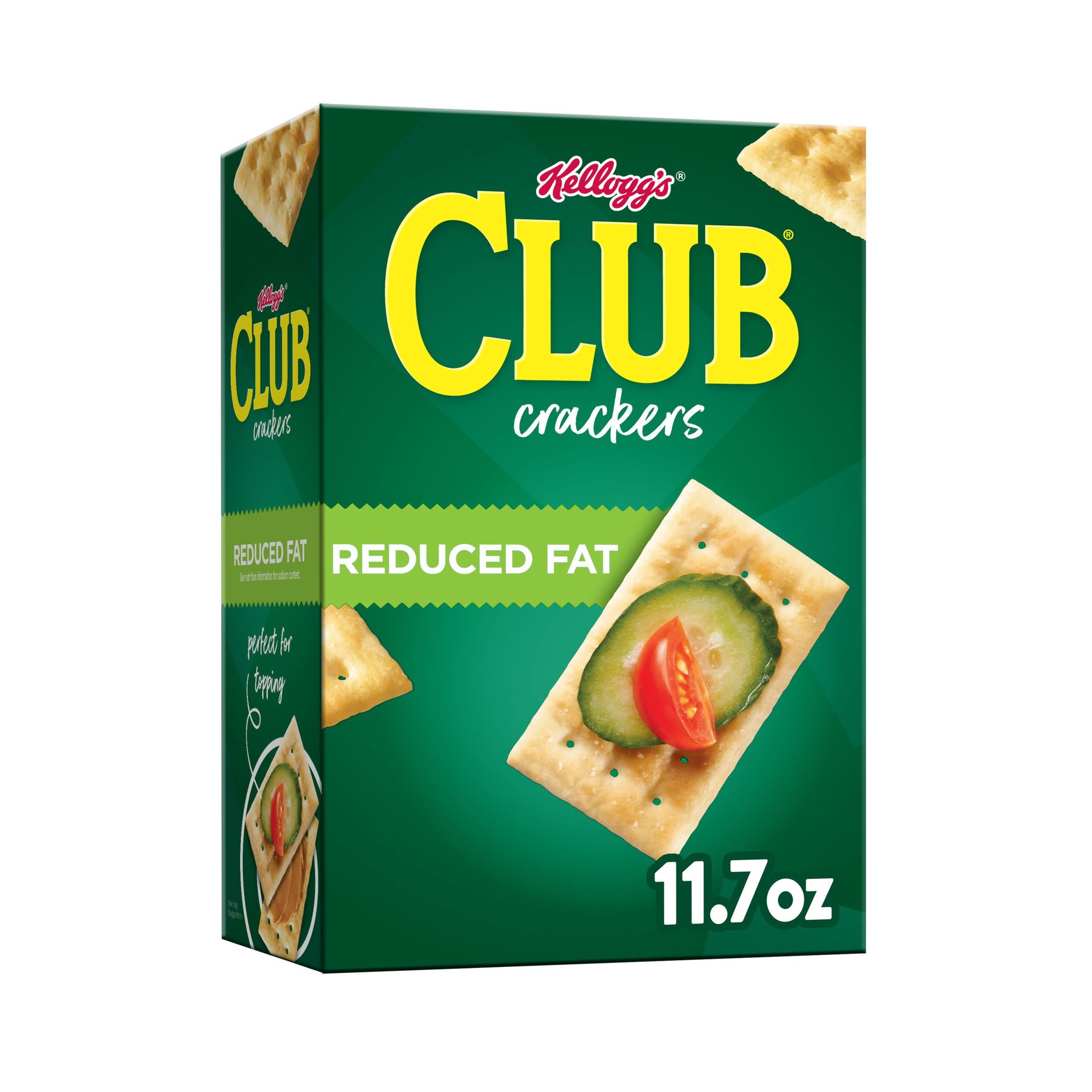 slide 1 of 5, Club Kellogg's Club Crackers, Reduced Fat, 11.7 oz, 11.7 oz