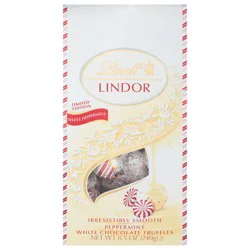 Lindt Lindor White Chocolate Peppermint Truffles 8.5 oz