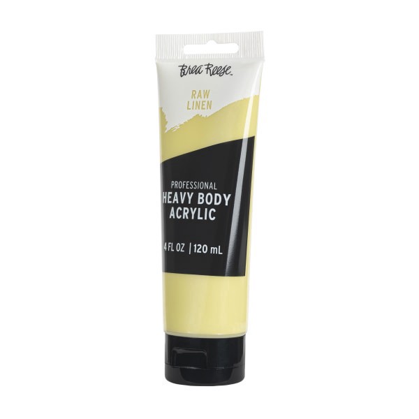 slide 4 of 5, Brea Reese Professional Heavy-Body Acrylic Paint, 4 Oz, Raw Linen, 1 ct