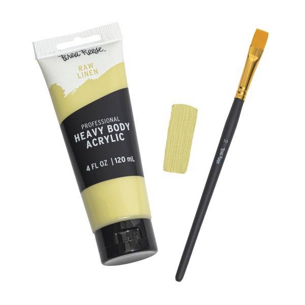 slide 3 of 5, Brea Reese Professional Heavy-Body Acrylic Paint, 4 Oz, Raw Linen, 1 ct