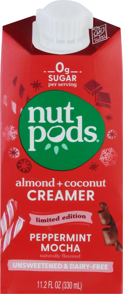 slide 9 of 11, nutpods Unsweetened Peppermint Mocha Non-dairy Creamer, 11.2 fl oz