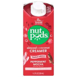 nutpods Unsweetened Almond + Coconut Peppermint Mocha Creamer - 11.2 fl oz