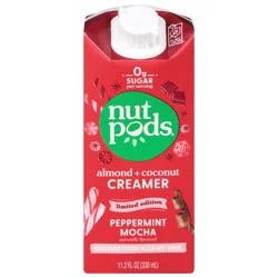 nutpods Unsweetened Almond + Coconut Peppermint Mocha Creamer - 11.2 fl oz
