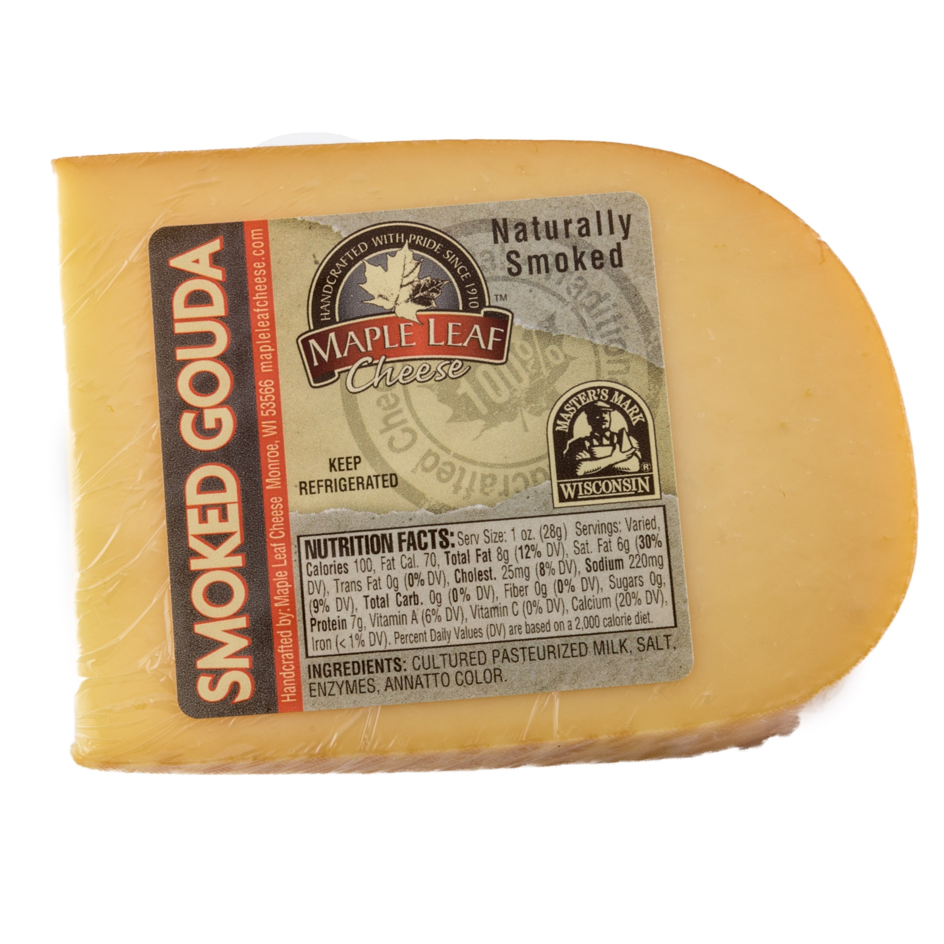 slide 1 of 1, Maple Leaf Smoked Gouda Cheese, per lb