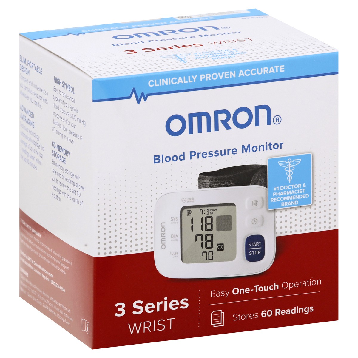 slide 2 of 8, Omron 3 Series Wrist Blood Pressure Monitor, 1 ct