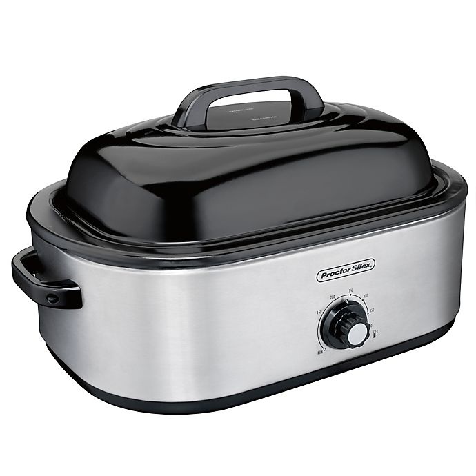 slide 1 of 3, Proctor Silex Roaster Oven Slow Cooker, 18 qt