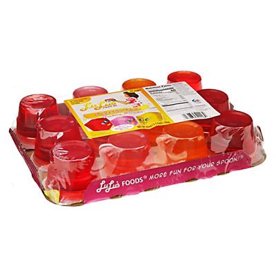 slide 1 of 1, Lulus Single Color Strawberry, Lemon-Lime and Orange Gelatin 12 ea, 12 ct