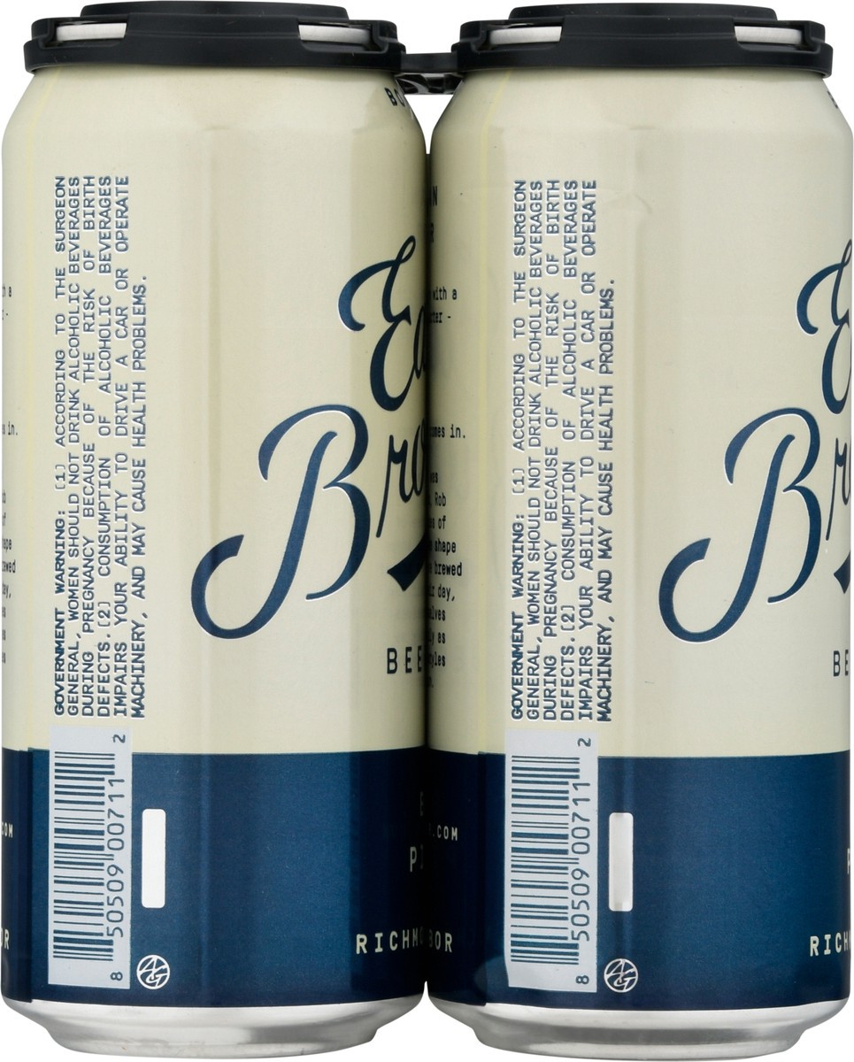 slide 6 of 12, East Brother Bo Pils Beer 4 - 1 pt Cans, 4 ct; 16 oz