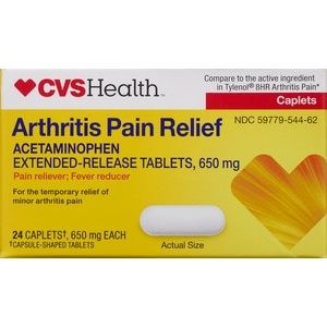 slide 1 of 1, CVS Health Arthritis Pain Relief Caplets, 24ct, 24 ct